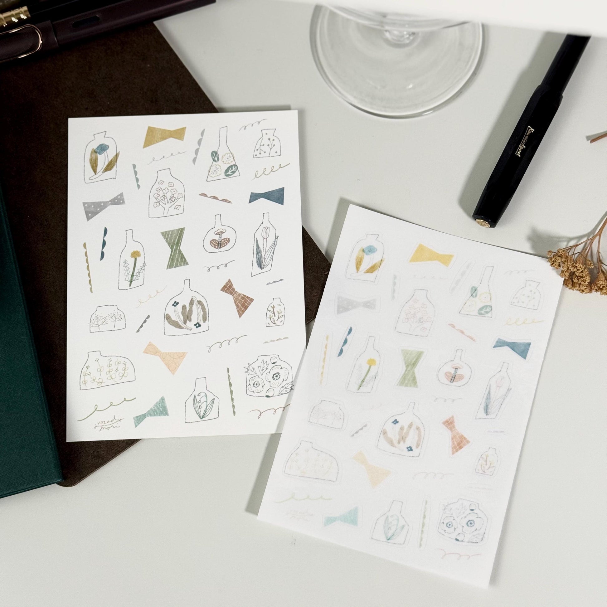 Midsummer Terrarium Sticker & Postcard Set by Avocado Mori