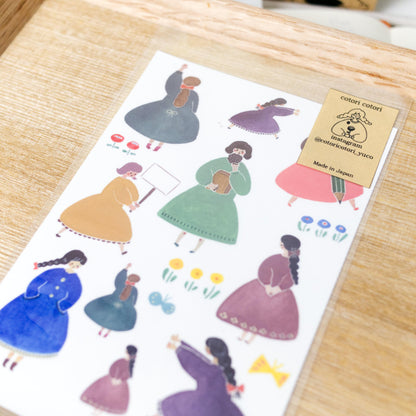 Girls series - People (B) sticker by Cotori Cotori (Rare, cute, xmas)