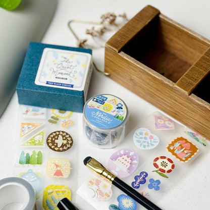 Nordic Collage - PET Masking Tape by Two Black Circles (Rare)