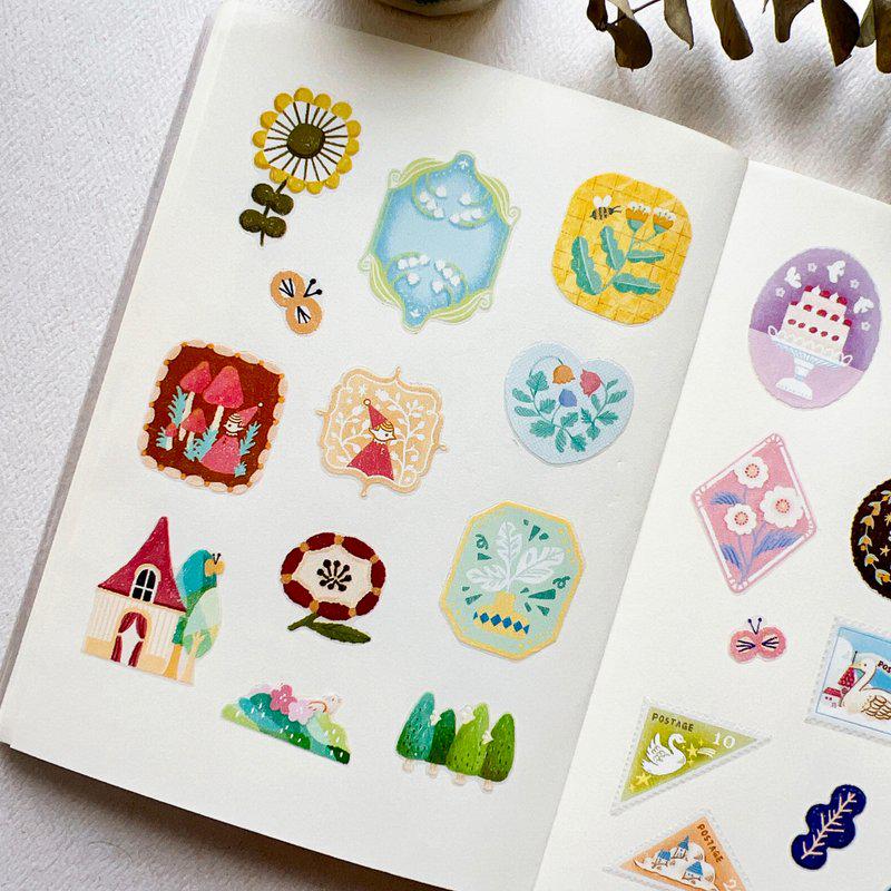 Nordic Collage - PET Masking Tape by Two Black Circles (Rare)