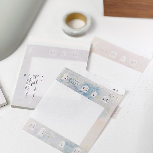 Memo Pad 'Mikatsuki' M-014 by YOHAKU (Rare, Postal, Modern elegant, Minimalist)