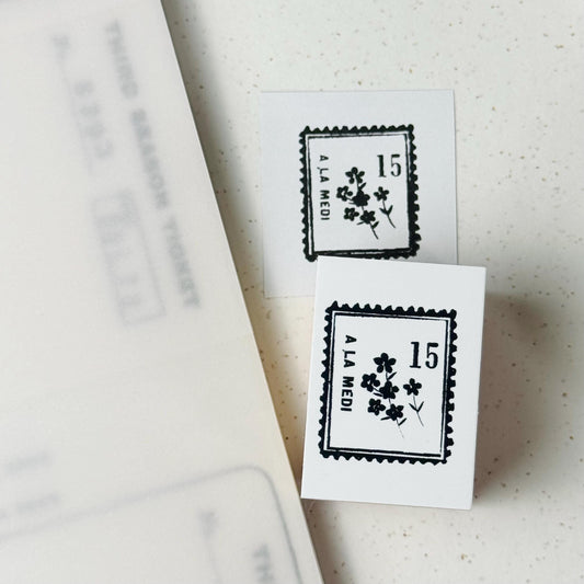 Wooden Stamp 'Okurimono (Gift)' S-044 by Yohaku (Rare, Postal, Japan, Modern elegant)