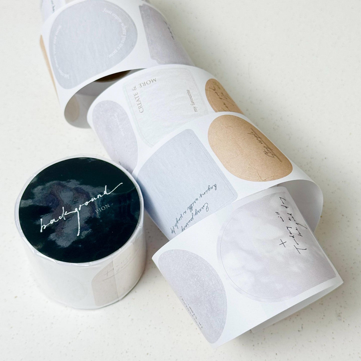 Pre-cut Paper Tape / Sticker Roll 'Background' by Pion