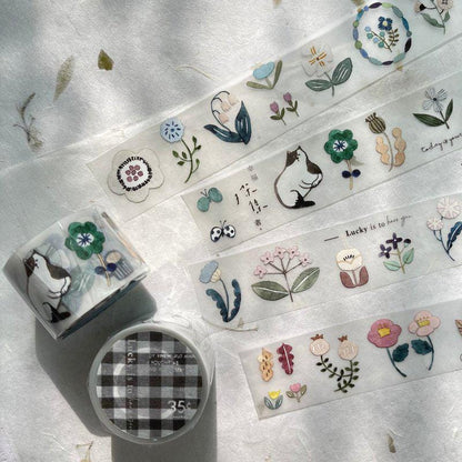 Clear PET Tape 'Twilight Flower Town' by Pion (Modern elegant)