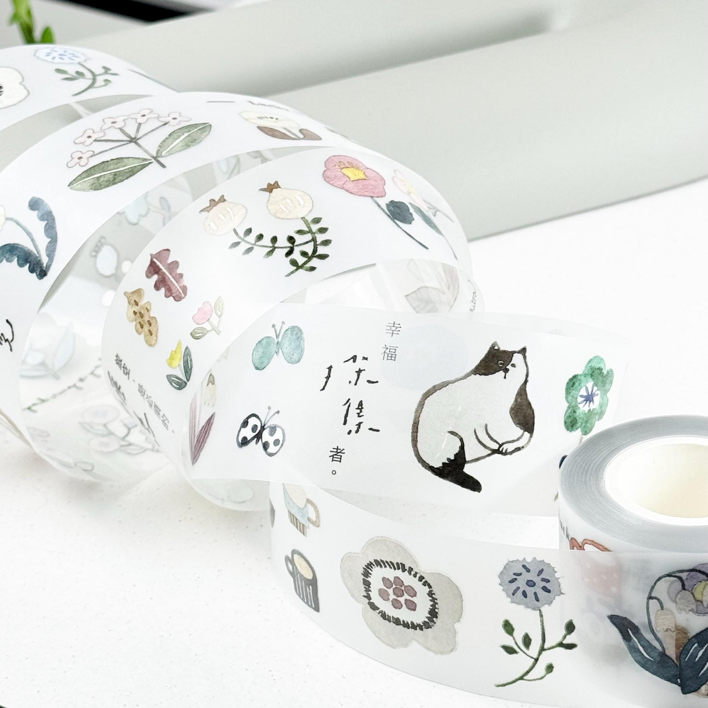 Clear PET Tape 'Twilight Flower Town' by Pion (Modern elegant)