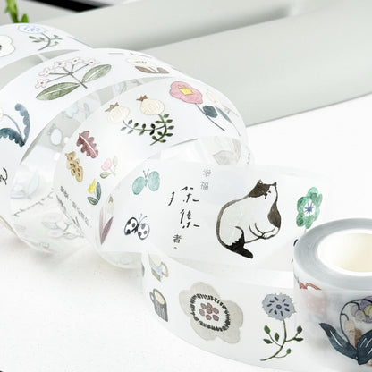Clear PET Tape 'Twilight Flower Town' by Pion (Modern elegant)