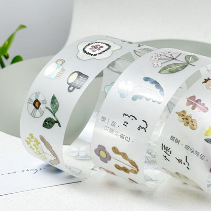 Clear PET Tape 'Twilight Flower Town' by Pion (Modern elegant)