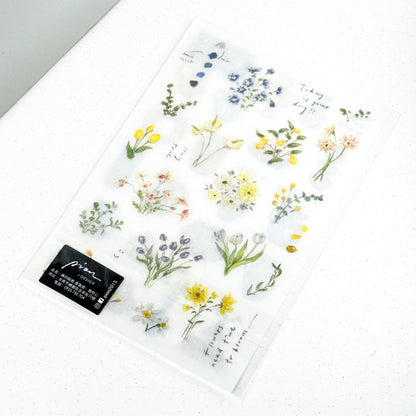 Transfer Sticker 'Flower Garden' by Pion - 2 designs (Modern elegant)