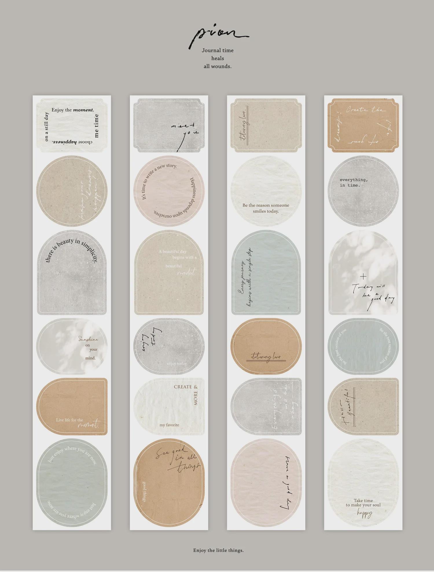 Pre-cut Paper Tape / Sticker Roll 'Background' by Pion