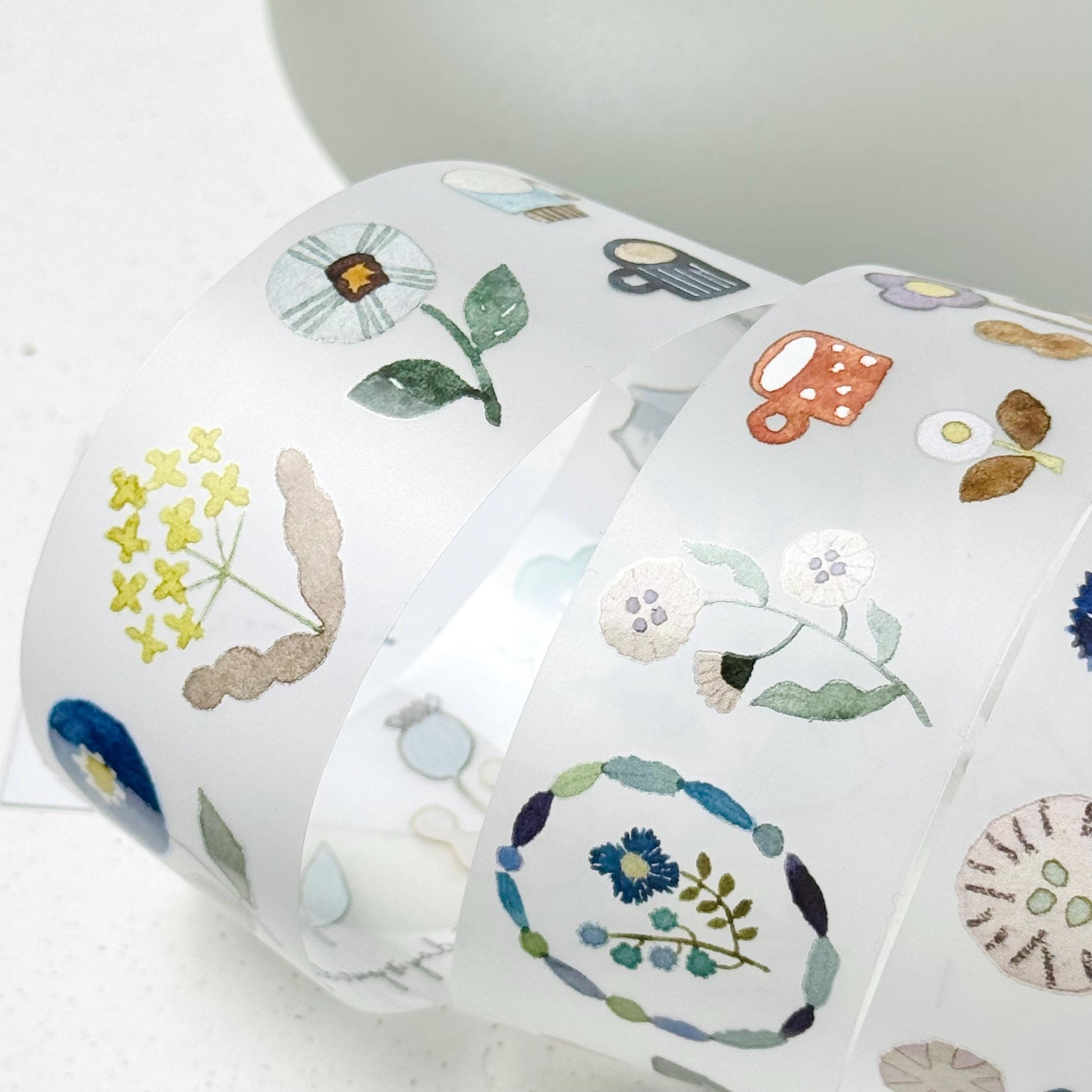 Clear PET Tape 'Twilight Flower Town' by Pion (Modern elegant)
