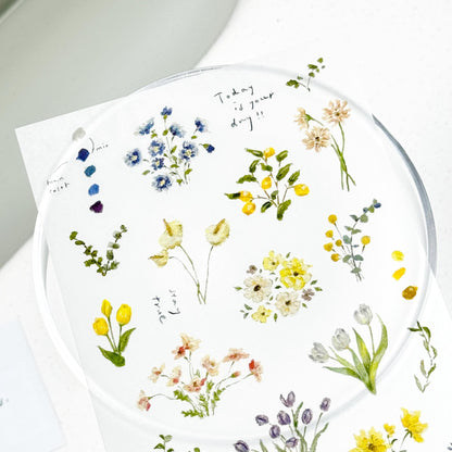 Transfer Sticker 'Flower Garden' by Pion - 2 designs (Modern elegant)