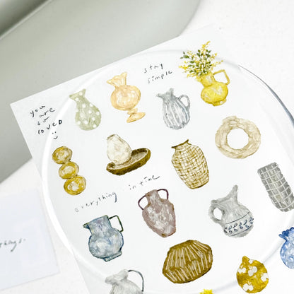 Transfer Sticker 'Flower Garden' by Pion - 2 designs (Modern elegant)