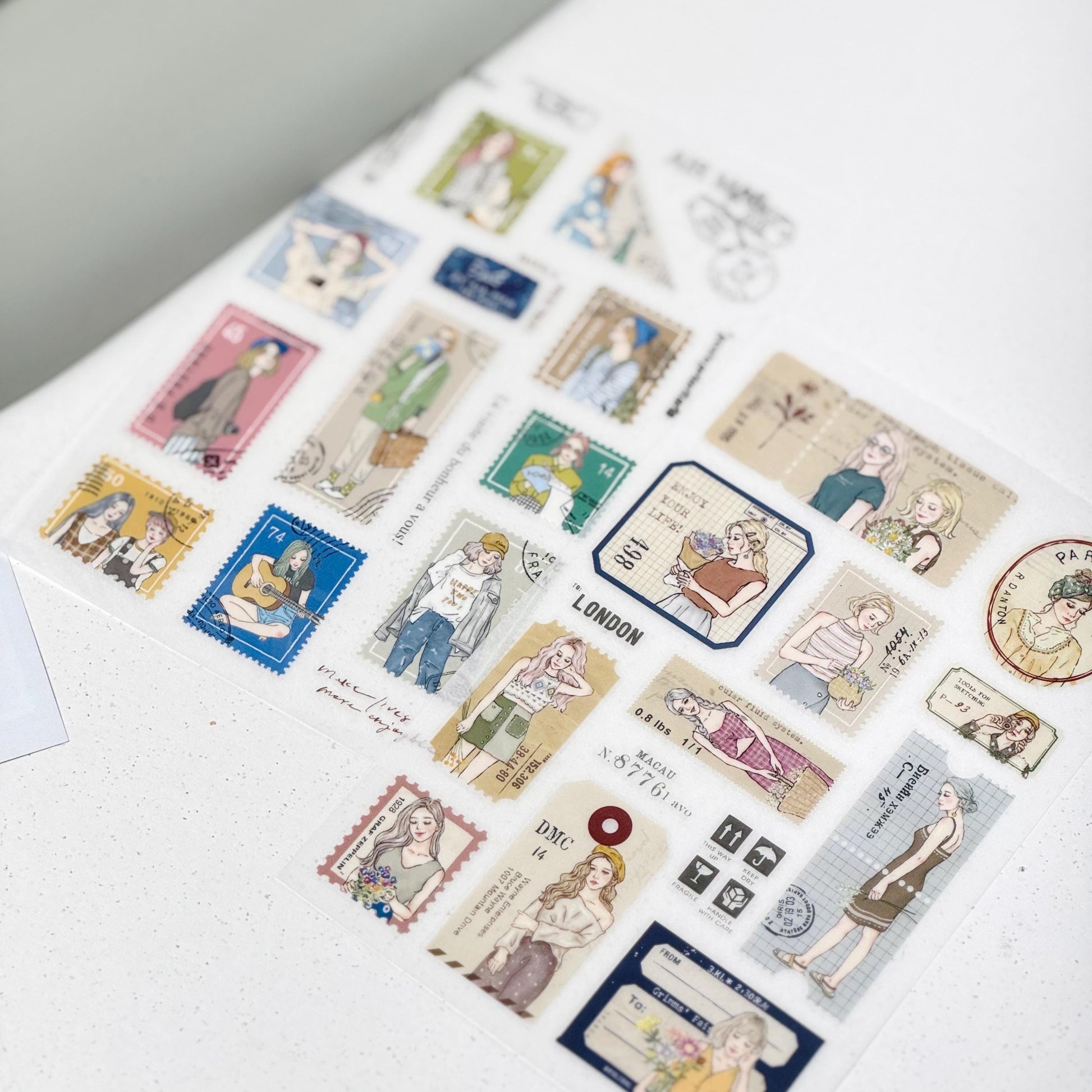 Transfer Sticker 'Tickets' by Pion - 2 designs (Modern elegant)