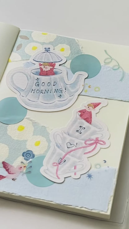 [Pre-order] 'The Good Time Series' Teapot and Cups Memo Card Set